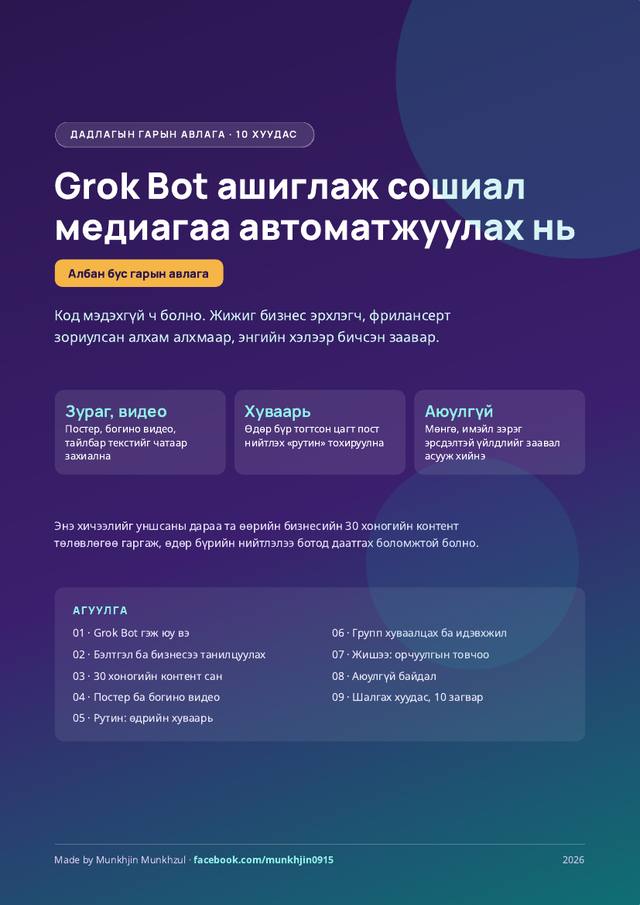 Гарын авлагын нүүр